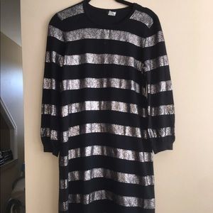 J.Crew Metallic Merino Wool Dress